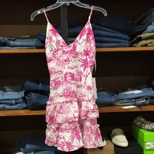 Pink and White Kids One Piece